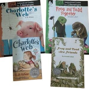 Shell Education Homeschool bundle frog and toad charlottes web literature books